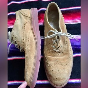 Cole Haan Christy Wedge Gilley Oxford Wingtip Men's Sz 10 M Tan Brown